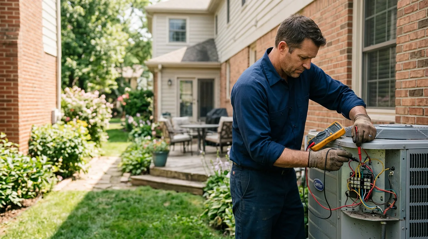 HVAC technician working near Doon, IA